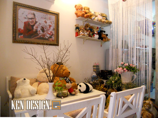 trang trí quán cafe gấu bông